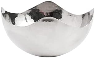 Hosley 575 Inch Silver Metal Decorative Bowl
