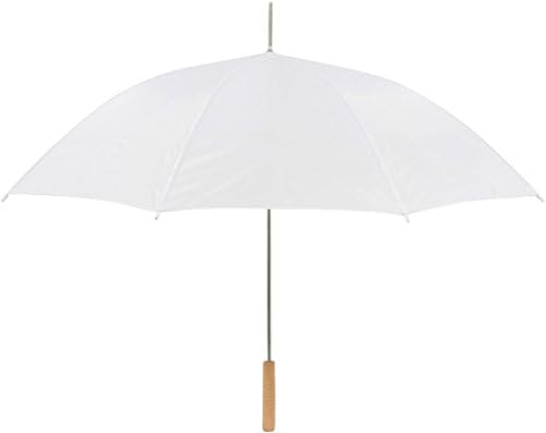 Wedding Umbrella - 35 Inch White Stick Umbrella 10 Pack
