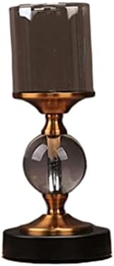 Candelabra Candlestick Holders with Glass Covers