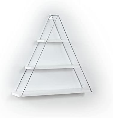 Rustic Metal Bracket Triangle Shelf for Books