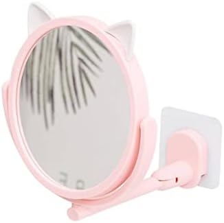 ZSQZJJ Foldable Wall Hanging Small Mirror with Rotating Bracket