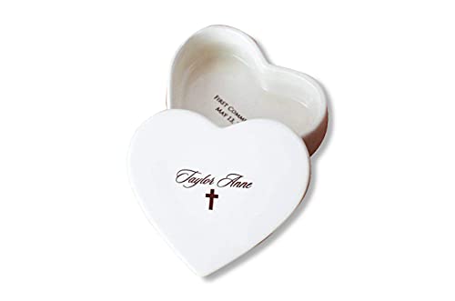 Susabella Personalized Keepsake Box with Heart and Script