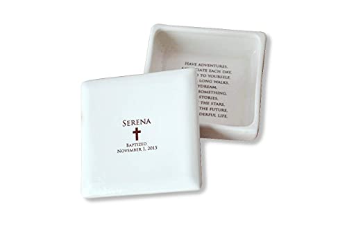 Susabella Square Keepsake Box for Baptism or Christening
