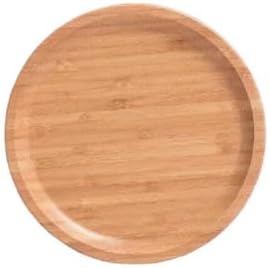 GNSN 15 cm Bamboo Serving Tray for Food Coffee Snacks Candles