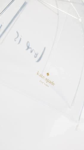Kate Spade New York Clear Umbrella Love Is In The Air
