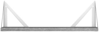 Wallniture Minori Gray Floating Shelves Set of 3 1