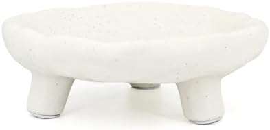 Accessoryway Three-Legs Ceramic Bowl 8 White Footed