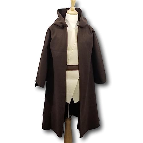 Deluxe Galaxy Wars Brown Hooded Robe Costume Set