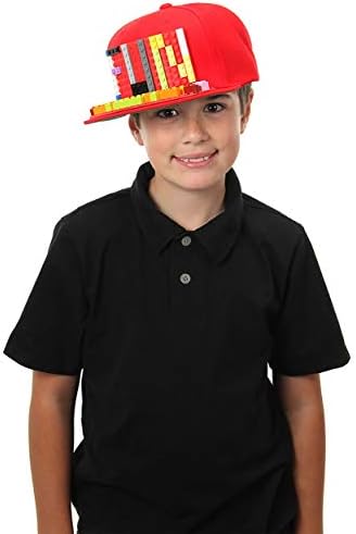 Red Brick Building Block Snapback Hat