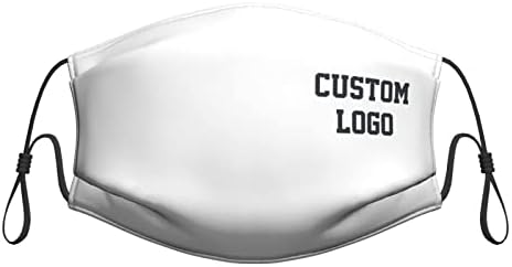 Custom Face Mask with Photo Text Logo Adjustable Reusable Cloth Cover