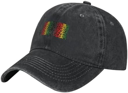 Leopard Print Baseball Cap - Washed Denim Lightweight Breathable