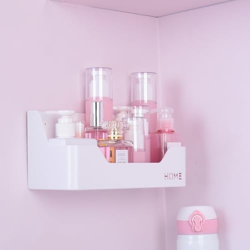MATIMASU Bedside Shelf Organizer Storage Caddy Wall Mount Adhesive Box