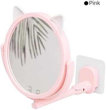 ZSQZJJ Foldable Wall Hanging Small Mirror with Rotating Bracket