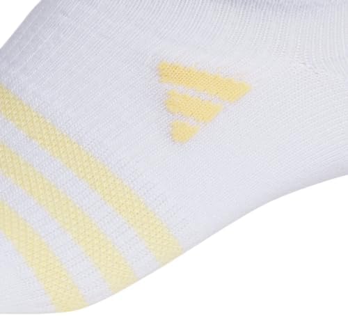 adidas Girls Athletic Socks 6-Pair No Show Superlite 30