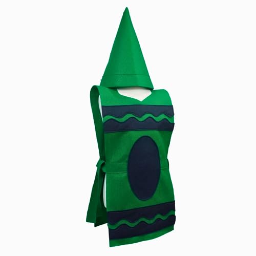 Green Crayon Costume Tunic and Hat Set - Family Sizes