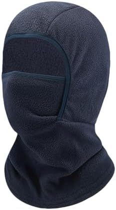 GSHLLO Kids Navy Blue Fleece Ski Mask Neck Warmer
