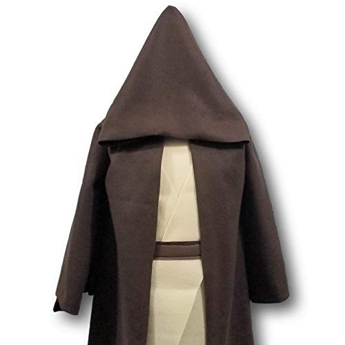 Deluxe Galaxy Wars Brown Hooded Robe Costume Set