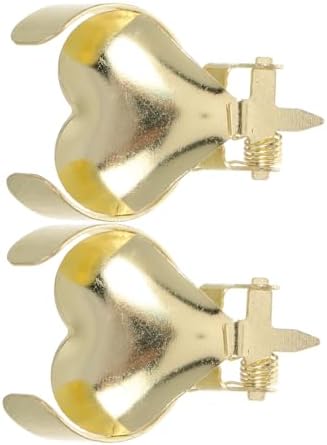 Alipis 2Pcs Heart Shaped Metal Candle Snuffer Reusable