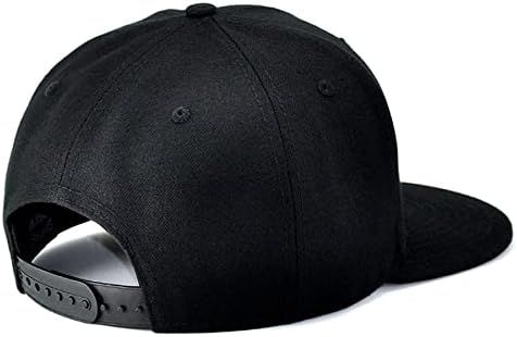 Adjustable Black Snapback Hat for Men Women 1