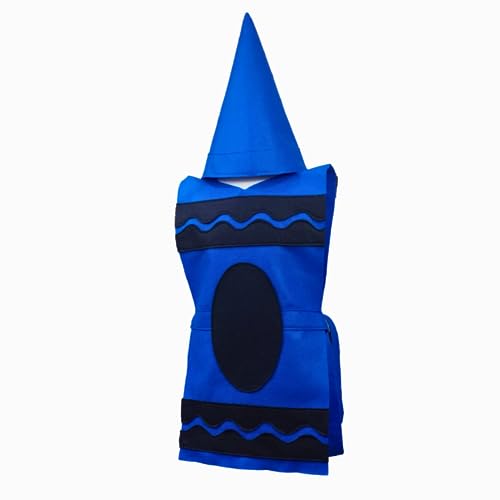 Blue Crayon Costume Set Tunic and Hat