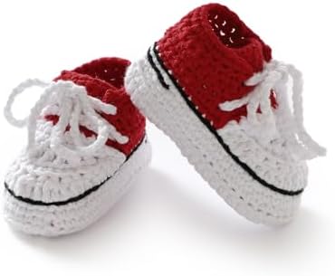 Mimixiong Baby Booties Soft Crochet Shoes for Newborns