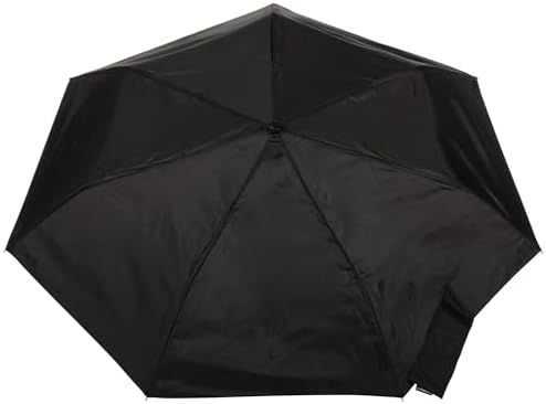 Totes Automatic Open Close Water-Resistant Folding Umbrella Black