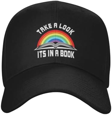 Take A Look Its in A Book Curved Brim Snapback Cap