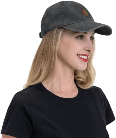 Leopard Print Baseball Cap - Washed Denim Lightweight Breathable
