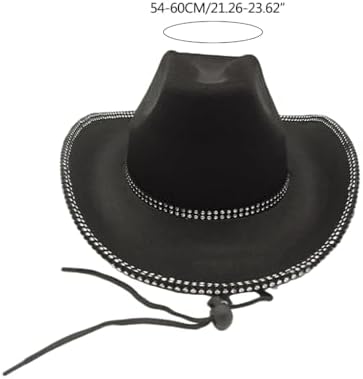Diamond-Studded Cowboy Hat for Boys and Girls