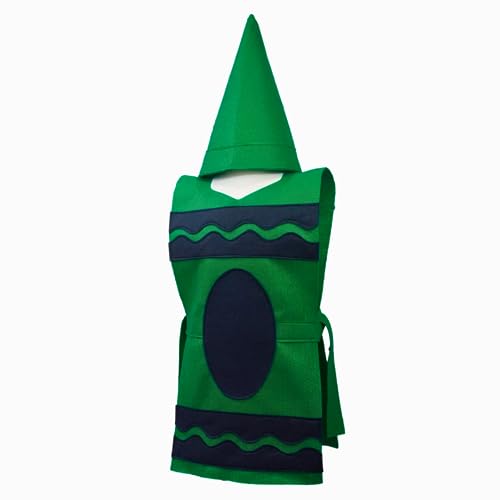 Green Crayon Costume Tunic and Hat Set - Family Sizes