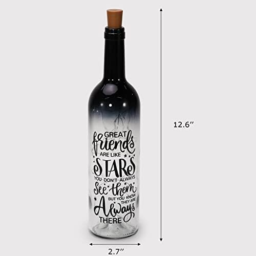 Christmas Gifts for Women - Friendship Bottle Light with Cork