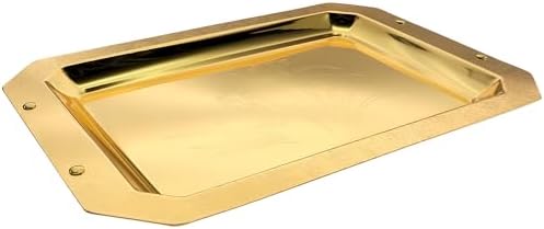 Pack of 3 14x98 Inch Iron Gold Serving Trays