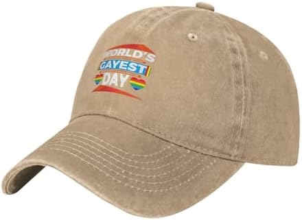 Worlds Gayest Dad Pride Baseball Cap for Men Women