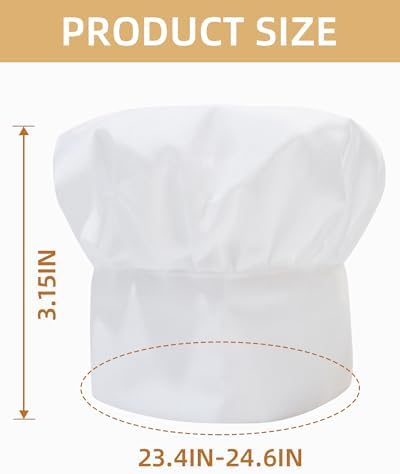 Xeoxarel Kids Chef Hat Adjustable Elastic 1