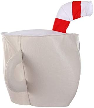 Elope Cuphead Felt Character Costume Head - Red