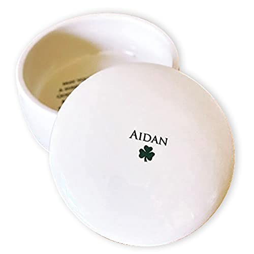 Personalized Round Keepsake Box with Irish Blessing