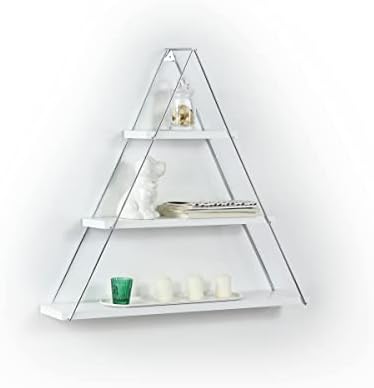 Rustic Metal Bracket Triangle Shelf for Books