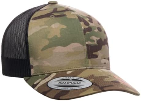 Mrlahat 6606 Yupoong Classic Retro Trucker Cap with Black Bandana