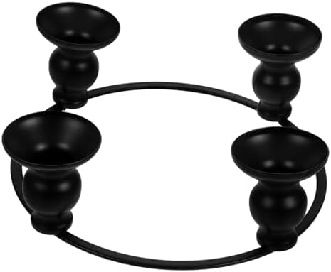PRETYZOOM Wrought Iron Candle Holder Ring
