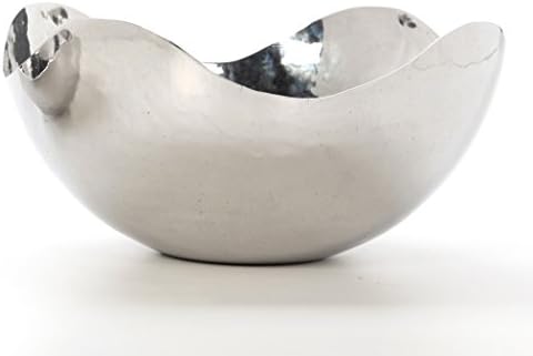Hosley 575 Inch Silver Metal Decorative Bowl