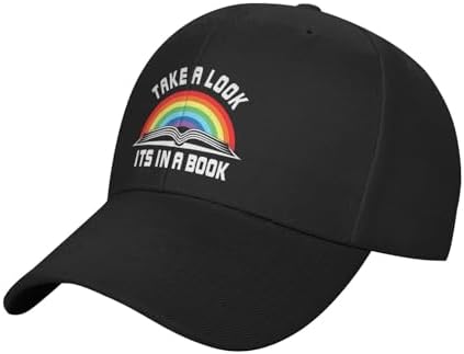 Take A Look Its in A Book Curved Brim Snapback Cap