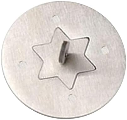 Stainless Steel Candle Jar Cover with Hexagonal Star Design