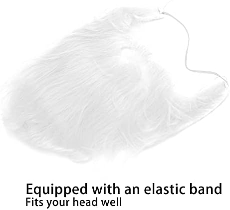 Horoper White Fake Beard for Party Costume Halloween