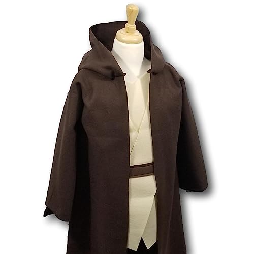 Deluxe Galaxy Wars Brown Hooded Robe Costume Set