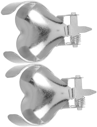 Heart-Shaped Metal Candle Snuffer Tray 2pc