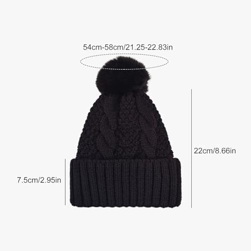 Mens Cuffed Knit Beanie Unisex Winter Watch Cap