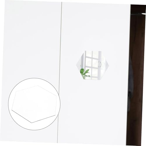 Cabilock Acrylic Hexagon Wall Mirror Easy to Clean