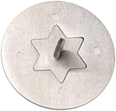 Stainless Steel Candle Jar Cover with Hexagonal Star Design