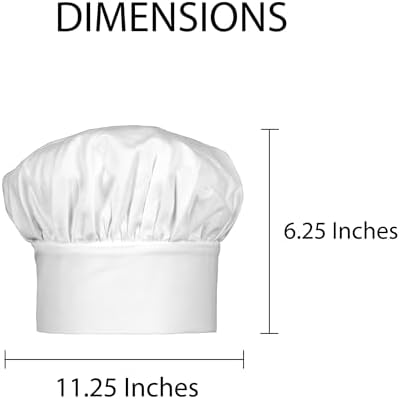 HIC Kitchen Kids Chefs Hat Heavyweight Cotton Twill
