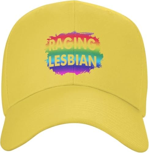 Raging Lesbian Curved Brim Snapback Hat for Men Women